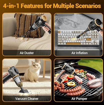 TurboVac Mini Pro™ – Portable Cordless Car Vacuum Cleaner